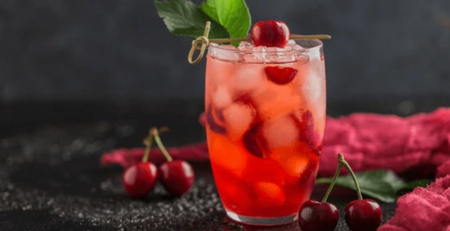 Refreshing Cherry Juice with Rochester Organic Lemon, Lime & Ginger – A Healthy and Zesty Drink Recipe